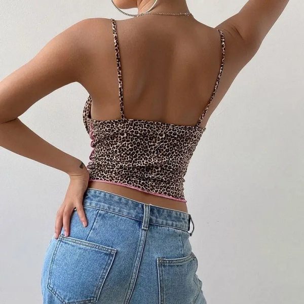 Crop Top Léopard Tendance