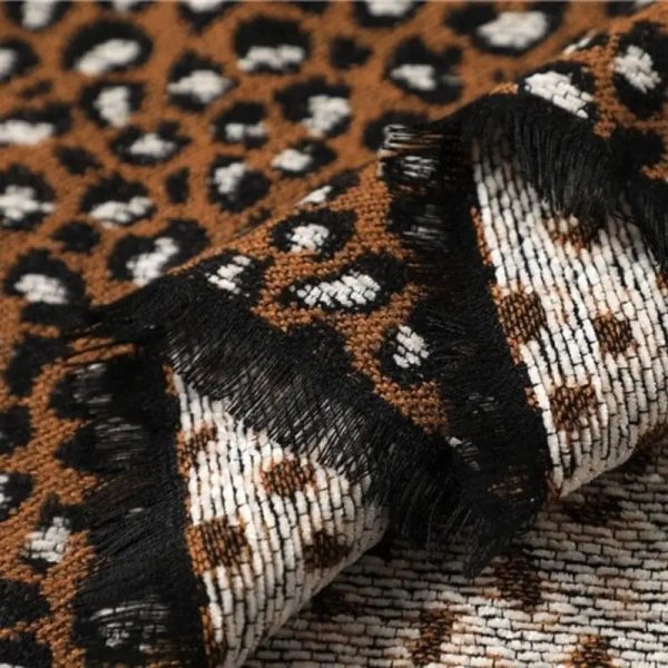 Écharpe Femme Motif Léopard Tendance Marron