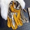 Écharpe Léopard SAUVAGE Jaune