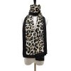 Écharpe Motif Léopard Blanche