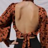 Haut Léopard Décolleté