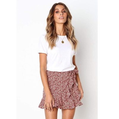 jupe leopard courte