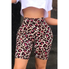 Legging Cycliste Léopard Rose