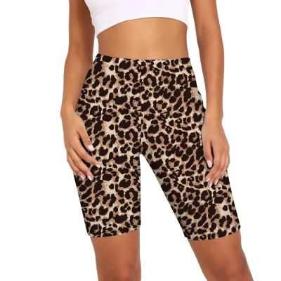 Legging Imprimé Léopard Cycliste