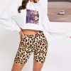 Legging Léopard Cycliste Beige