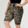 Legging Léopard Grande Taille Cycliste