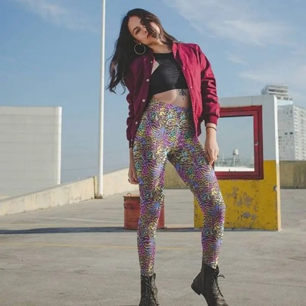 Legging Léopard Multicolore