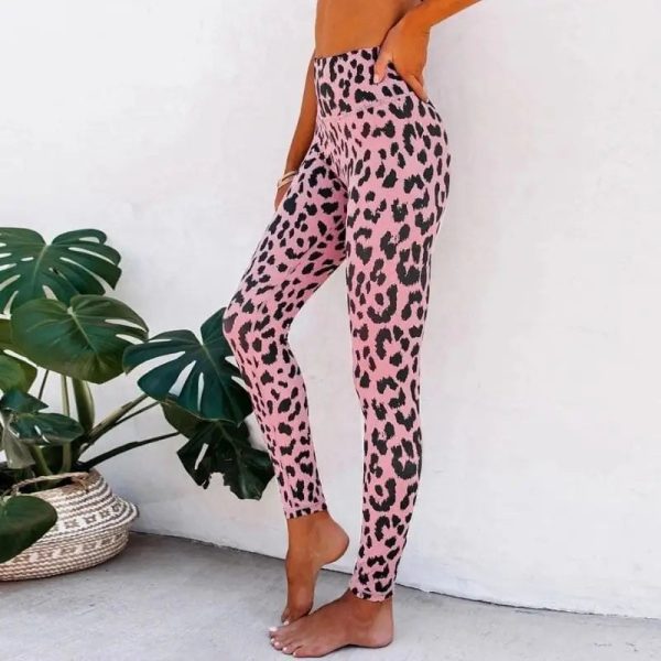 Legging Léopard Rose et Noir