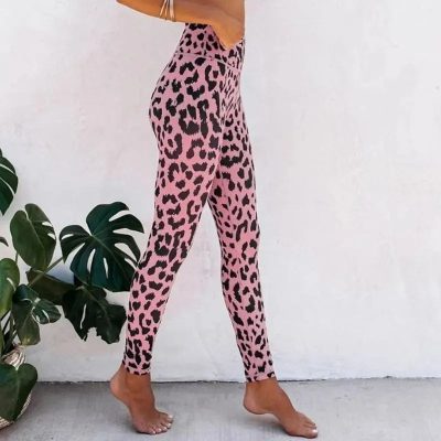 Legging Léopard Rose et Noir