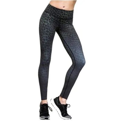 Legging Léopard Sport Dégradé Noir