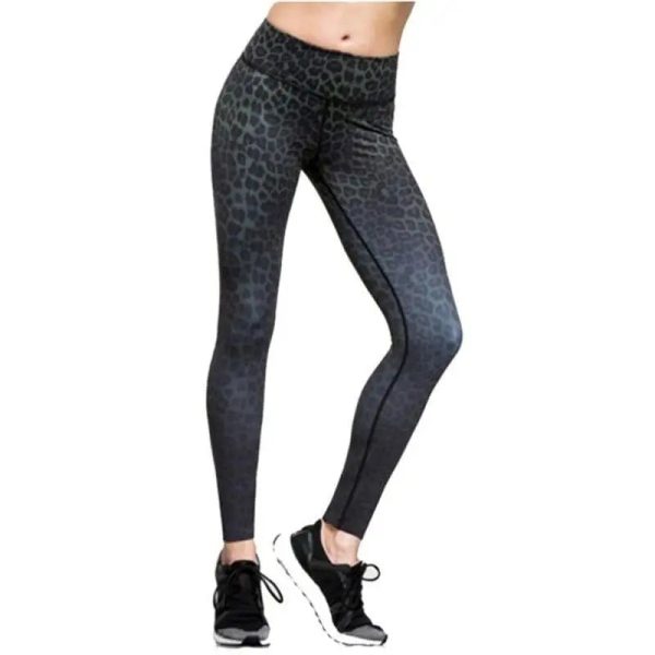Legging Léopard Sport Dégradé Noir
