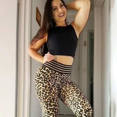 Legging Léopard Taille Haute Gainant