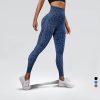 Legging Yoga Léopard Bleu