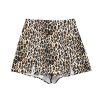 Mini-jupe culotte imprimé léopard