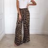 Pantalon Flare Léopard