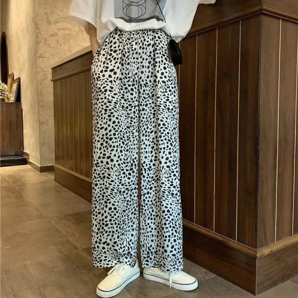 Pantalon Fluide Léopard