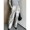Pantalon Léopard Femme Style Délavé