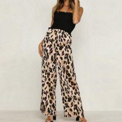 pantalon leopard fluide