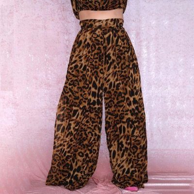 Pantalon Léopard Grande Taille