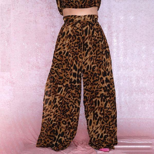 Pantalon Léopard Grande Taille