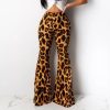 Pantalon Léopard Pattes d'éléphant Orange