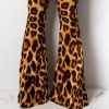 Pantalon Léopard Pattes d'éléphant Orange