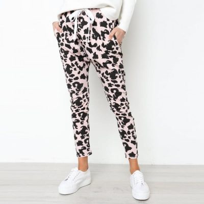pantalon leopard slim