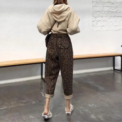 Pantalon Motif Léopard