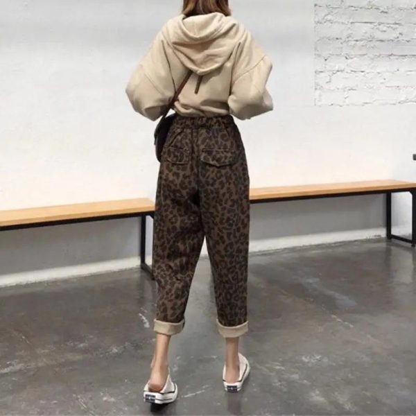 Pantalon Motif Léopard
