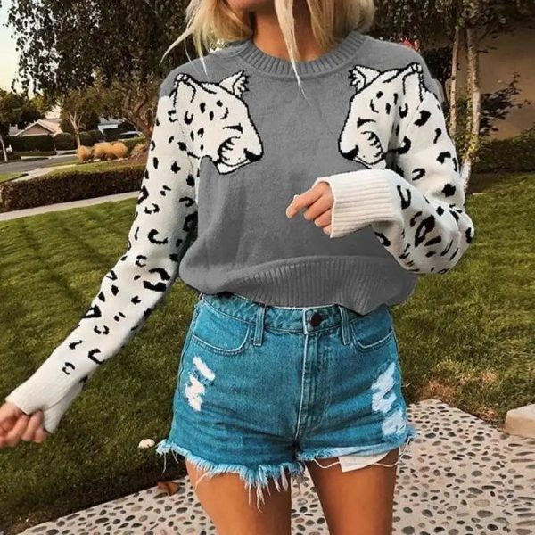 Pull Femme Imprimé Léopard