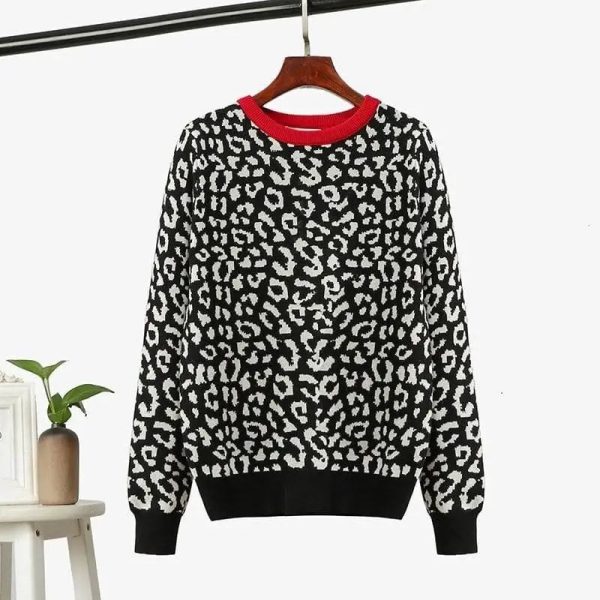 Pull Femme Motif Léopard