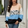 Pull Léopard à Rayures