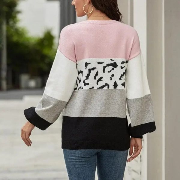 Pull Léopard à Rayures