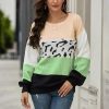 Pull Léopard à Rayures