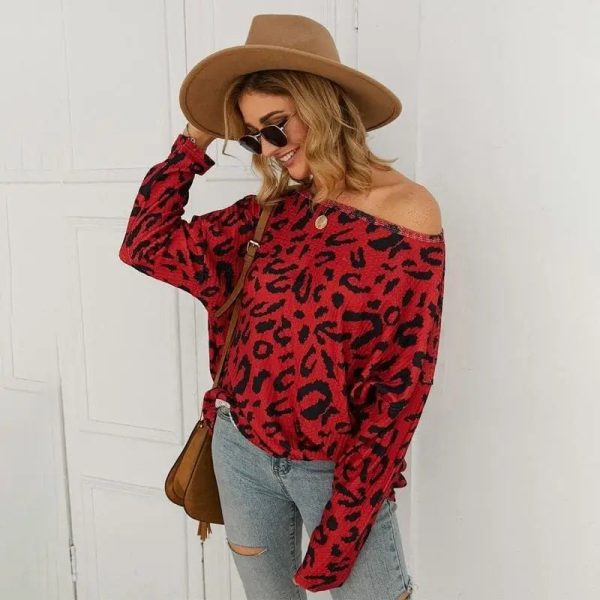 Pull Léopard Col Bardot