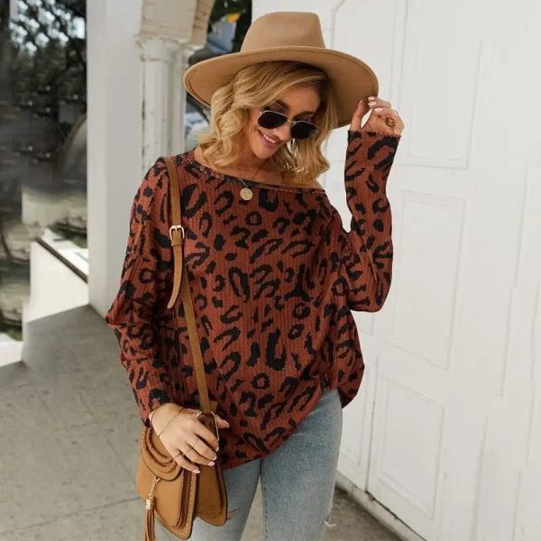 Pull Léopard Col Bardot