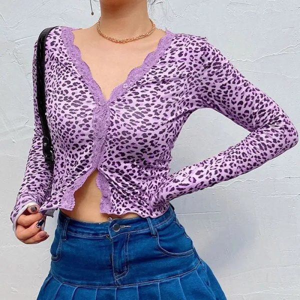 Pull Léopard Dentelle