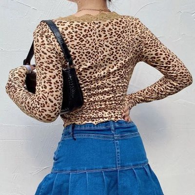 Pull Léopard Dentelle