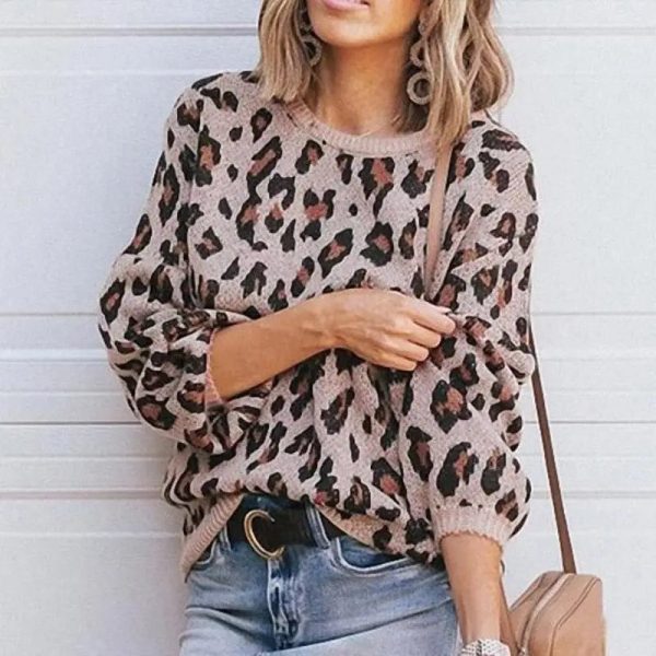 Pull Léopard Femme