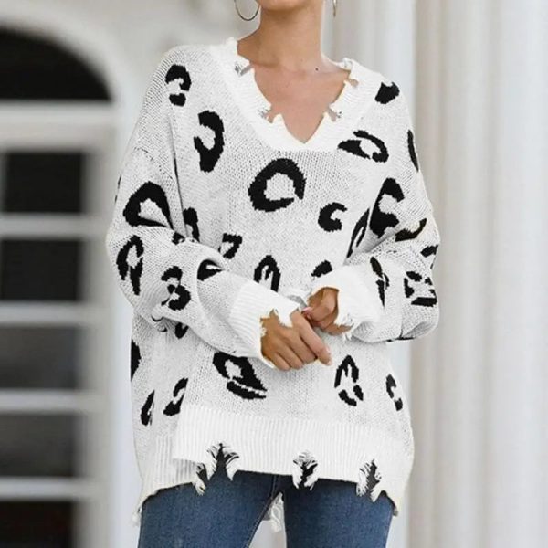 Pull Léopard Femme Hiver