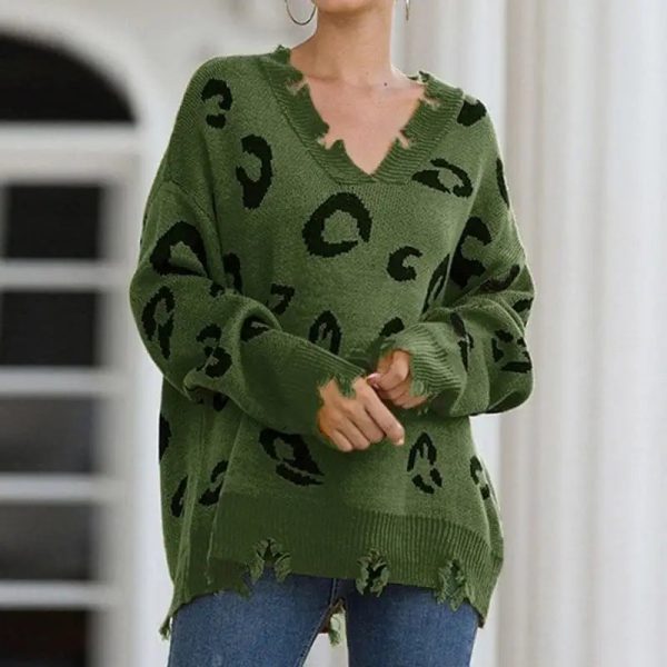 Pull Léopard Femme Hiver