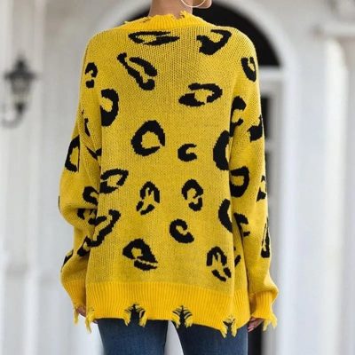 Pull Léopard Femme Hiver