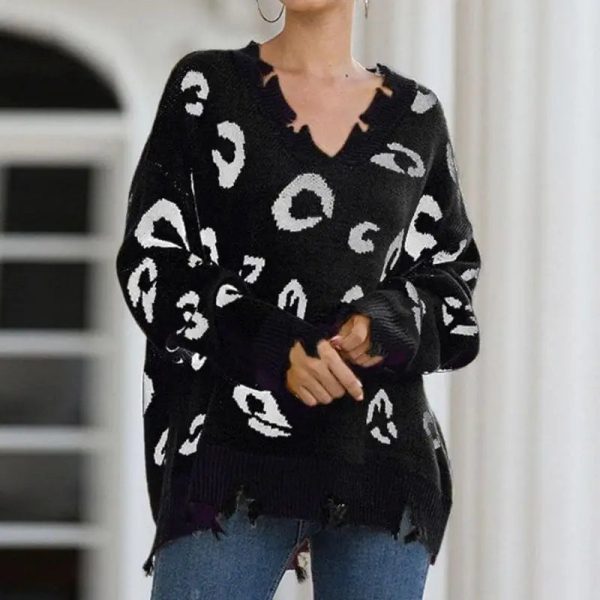 Pull Léopard Femme Hiver