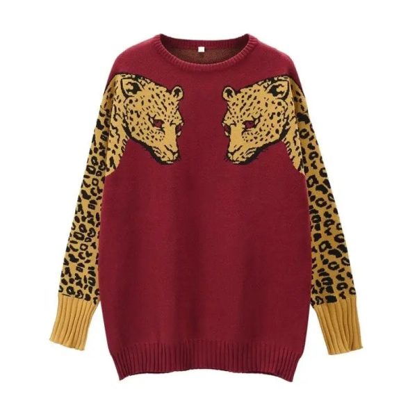 Pull Léopard Femme Sauvage