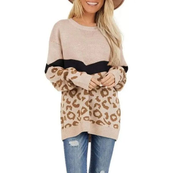 Pull Léopard Long