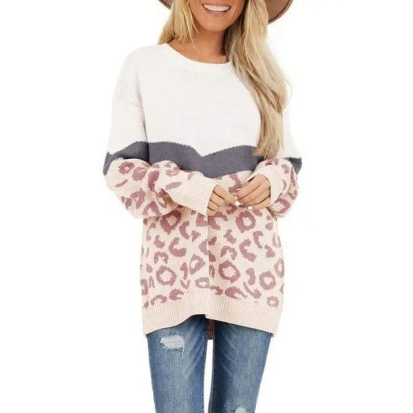 Pull Léopard Long
