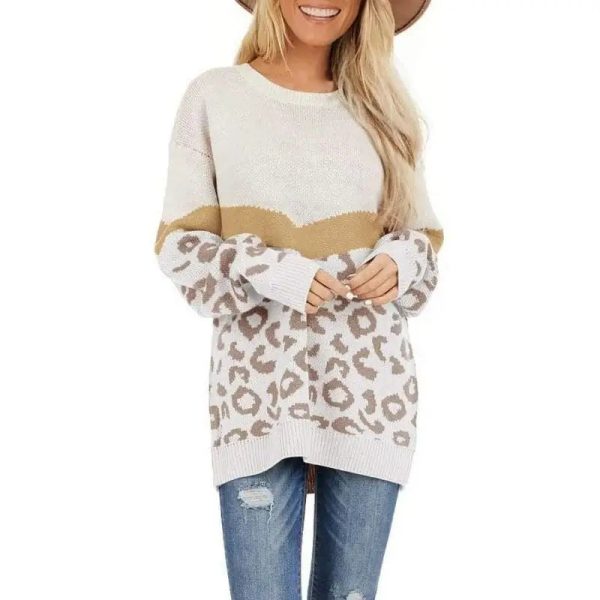 Pull Léopard Long