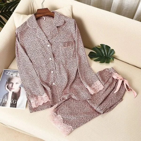 Pyjama Léopard Dentelle