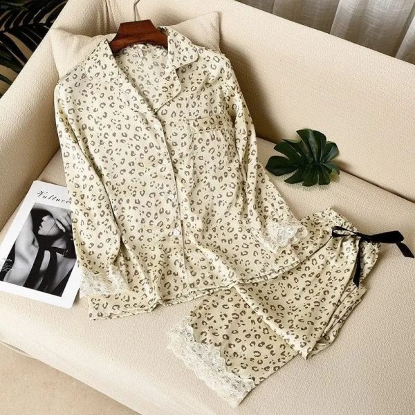 Pyjama Léopard Dentelle