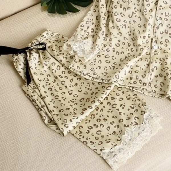 Pyjama Léopard Dentelle